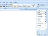Kā programmā Word 2007 izveidot stilu, pamatojoties uz formatētu tekstu