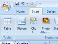 Uzrakstiet vienādojumus programmā PowerPoint 2007