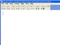 Uzrakstiet vienādojumus programmā PowerPoint 2007