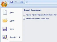 Kako shraniti predstavitev PowerPoint 2007