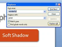 Kā atrast un aizstāt tekstu programmā PowerPoint 2007