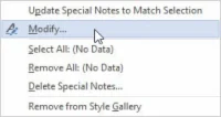 Kā modificēt stilu programmā Word 2013