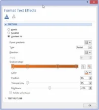 Kā lietot jautrus teksta efektus programmā Word 2013