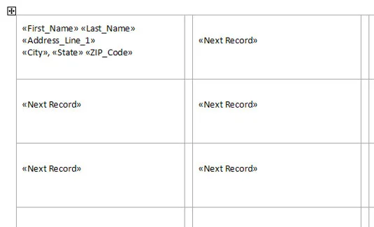 Kā izdrukāt adrešu sarakstu programmā Word 2013