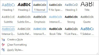 Kā formatēt un izveidot stilu programmā Word 2013