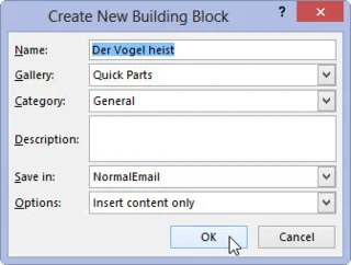 Kā programmā Outlook 2013 izveidot ātrās daļas, lai saglabātu taustiņsitienus