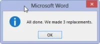 Kā aizstāt atrasto tekstu programmā Word 2013