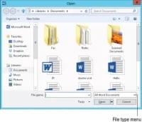 Kā programmā Word 2013 atvērt dokumentu, kas nav saistīts ar vārdu