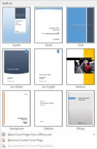 Hur man lägger till en försättssida i Word 2013