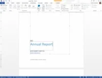 Kako dodati naslovno stran v Word 2013