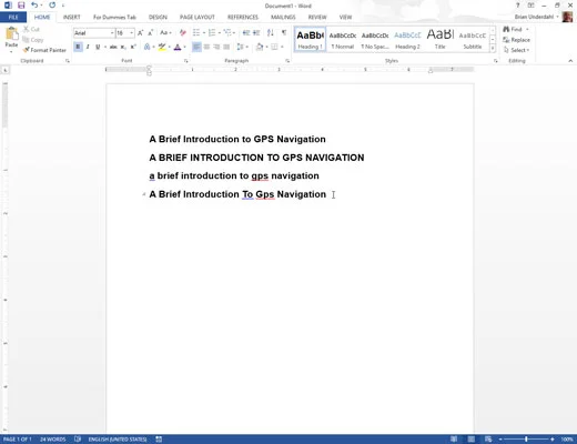 10 dīvainas taustiņu kombinācijas programmā Word 2013