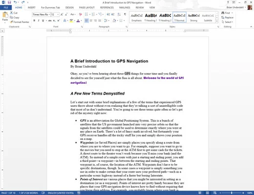 10 dīvainas taustiņu kombinācijas programmā Word 2013