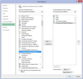 How to Merge Changes from Different Excel 2013 Users