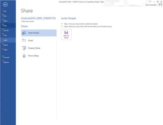 Kā nosūtīt failu programmā Outlook 2013