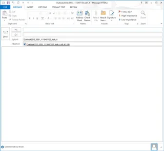 Kā nosūtīt failu programmā Outlook 2013