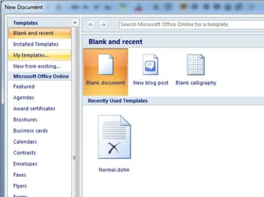 Kako ustvariti predlogo za Word 2007 iz nič