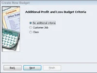 Hozzon létre új költségvetést a QuickBooks 2012 költségvetési beállítási ablakával