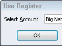Rögzítse a regisztrációs tranzakciókat a QuickBooks 2012-ben