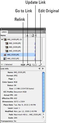 Képek kiválasztása és szerkesztése InDesign Creative Suite 5 dokumentumok