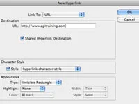 Vytvořte hypertextový odkaz PDF pomocí aplikace InDesign CS5