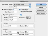 Opprett en ny InDesign CS5-publikasjon