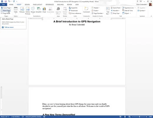 Kā izveidot satura rādītāju programmā Word 2013