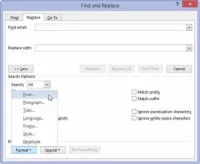 Kā atrast un aizstāt formatējumu programmā Word 2013