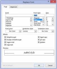 Kā atrast un aizstāt formatējumu programmā Word 2013