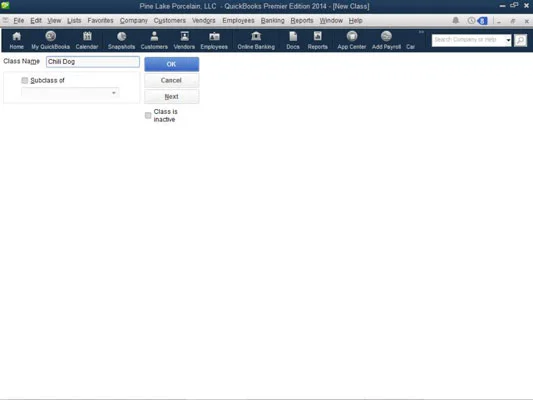 Tevékenységalapú költségszámítási osztályok a QuickBooks 2014-ben
