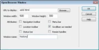 Kā lietot atvērtā pārlūkprogrammas loga darbību programmā Dreamweaver