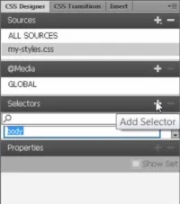 Hvordan definere stiler med tagvelgeren i Dreamweaver
