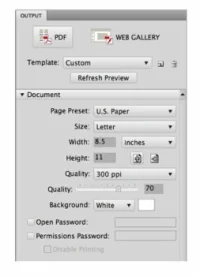 Samle miniatyrbilder i et kontaktark med Adobe Output Manager