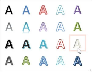 Kā ievietot WordArt PowerPoint 2013 slaidā