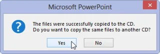 Kā iesaiņot PowerPoint 2013 prezentāciju kompaktdiskā