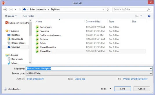 Kā izveidot video no PowerPoint 2013 prezentācijas