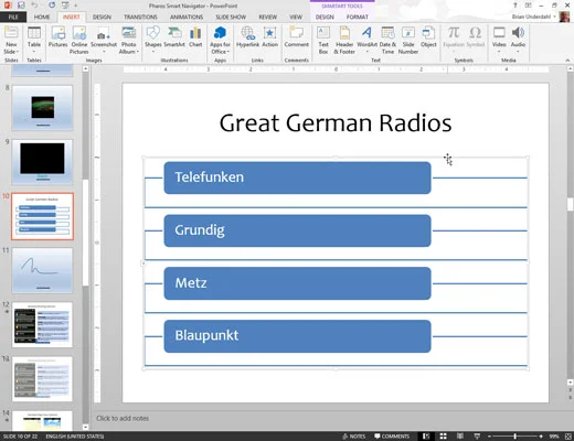 Kā mainīt SmartArt stilu programmā PowerPoint 2013