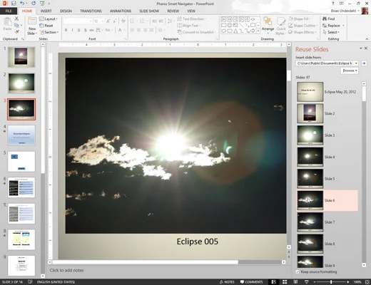 Kako ukrasti diapozitive iz druge predstavitve PowerPoint 2013