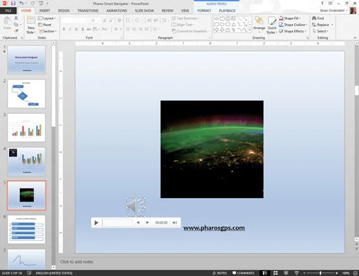 Kako vstaviti zvočni zvočni objekt v diapozitiv PowerPoint 2013
