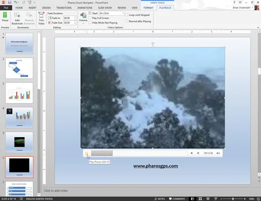 Kako dodati zaznamek v videoposnetek v PowerPoint 2013