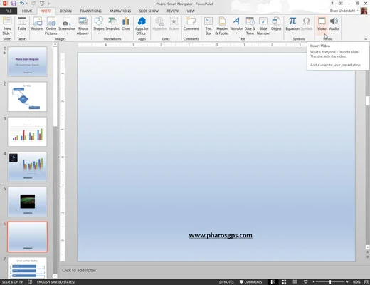 Kā pievienot video PowerPoint 2013 slaidiem