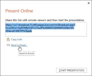 Kā tiešsaistē parādīt PowerPoint 2013 prezentāciju