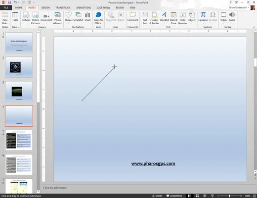 Kā zīmēt izliektu līniju vai formu programmā PowerPoint 2013