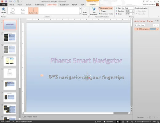 Kā izmantot programmu PowerPoint 2013 animācijas gleznotājs