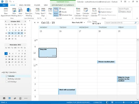 Zagotovite si dober pogled na koledar Outlook 2013
