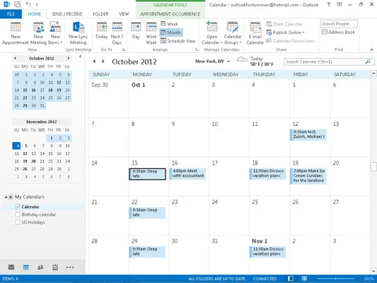 Zagotovite si dober pogled na koledar Outlook 2013