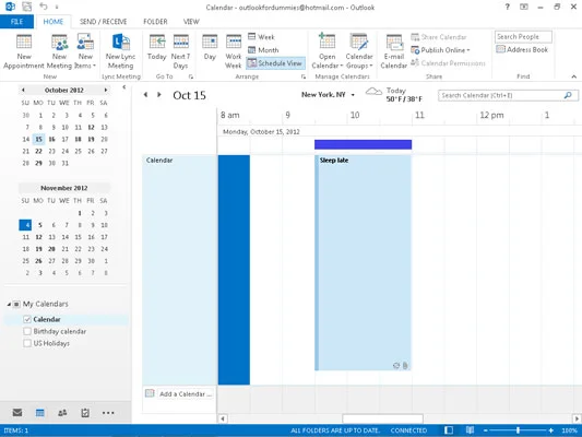 Zagotovite si dober pogled na koledar Outlook 2013