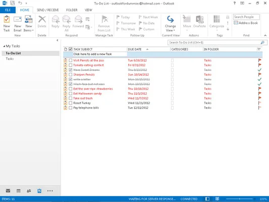 Outlook 2013s daudzveidīgās skata opcijas