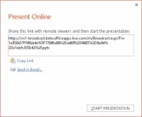 Kā tiešsaistē parādīt PowerPoint 2016 prezentāciju