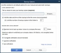Hogyan készítsünk gyorsan biztonsági másolatot a QuickBooks 2016-ról
