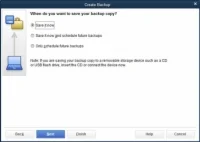 Hogyan készítsünk gyorsan biztonsági másolatot a QuickBooks 2016-ról